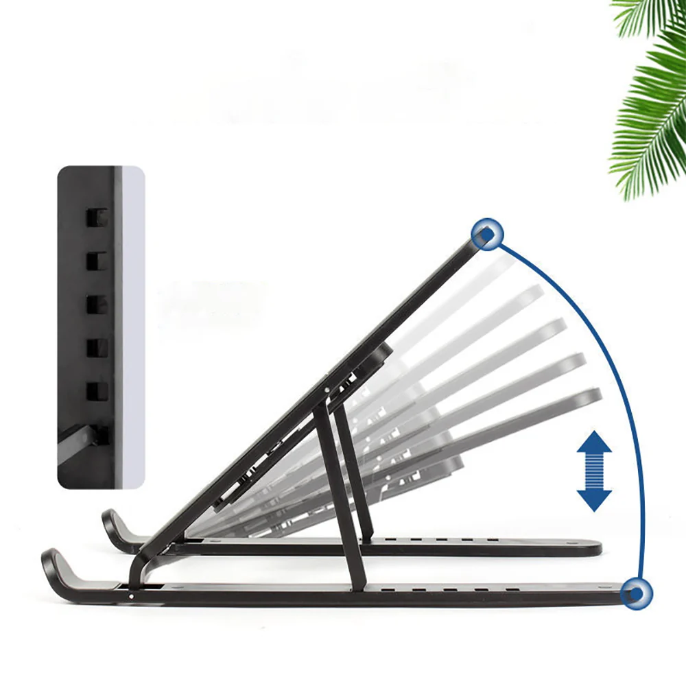 Support PC Portable Pliable à Surélever 6 Angles Réglable